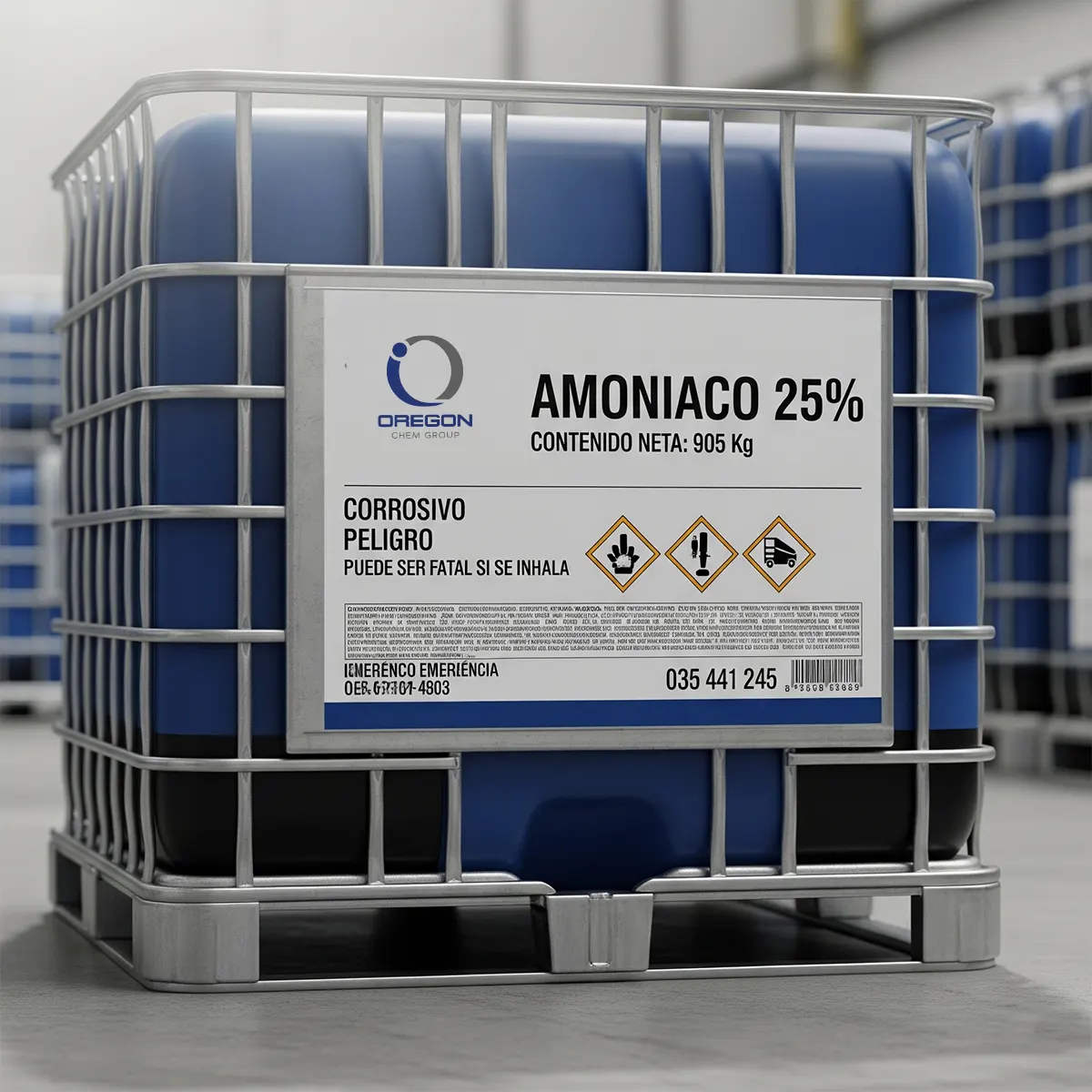 Amoniaco 25% - Hidróxido Amonio 3 Amoniaco 25 Ibc
