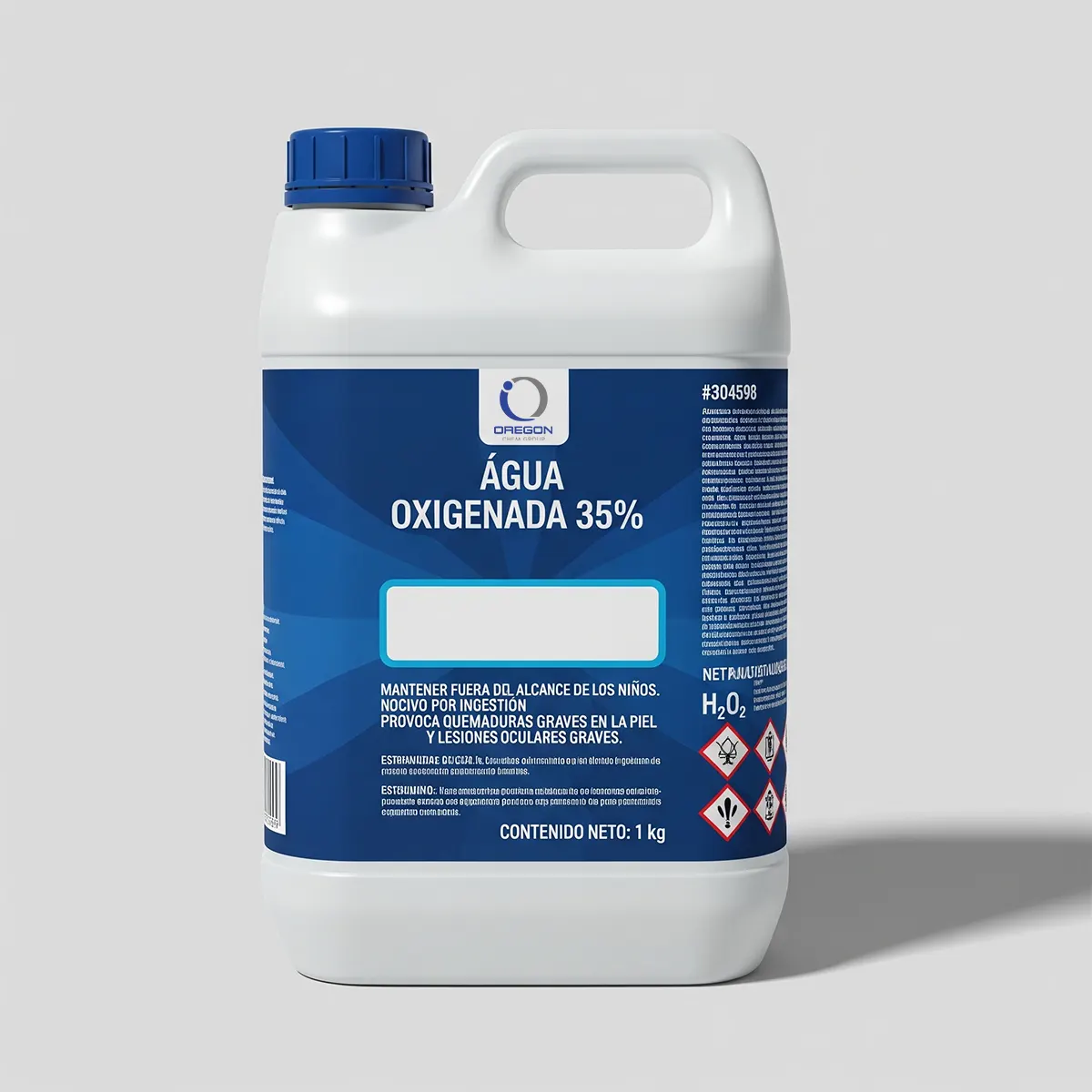 Agua Oxigenada - Peróxido De Hidrogeno 1 Agua Oxigenada 35 1K