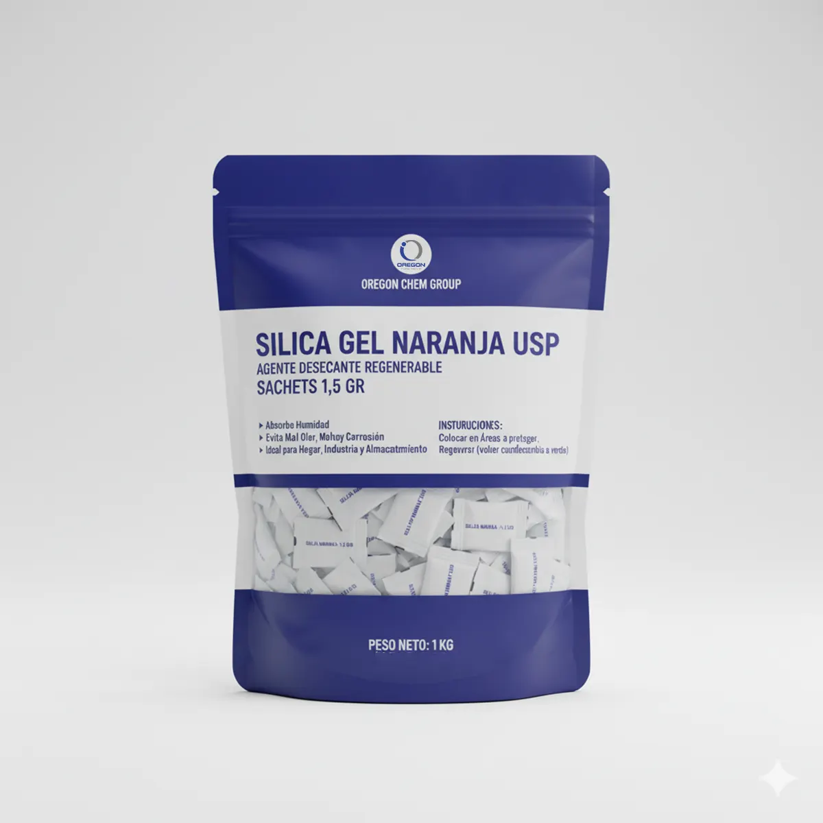 Silica Gel - Gel de Silice 2 Silica Gel Naranja Sachet 1 5G 1K