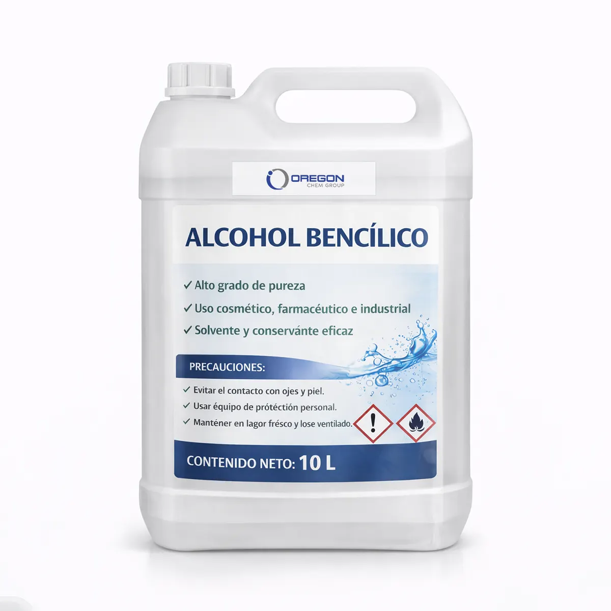 Alcohol Bencílico Industrial 3 Alcohol Bencilico 10 L