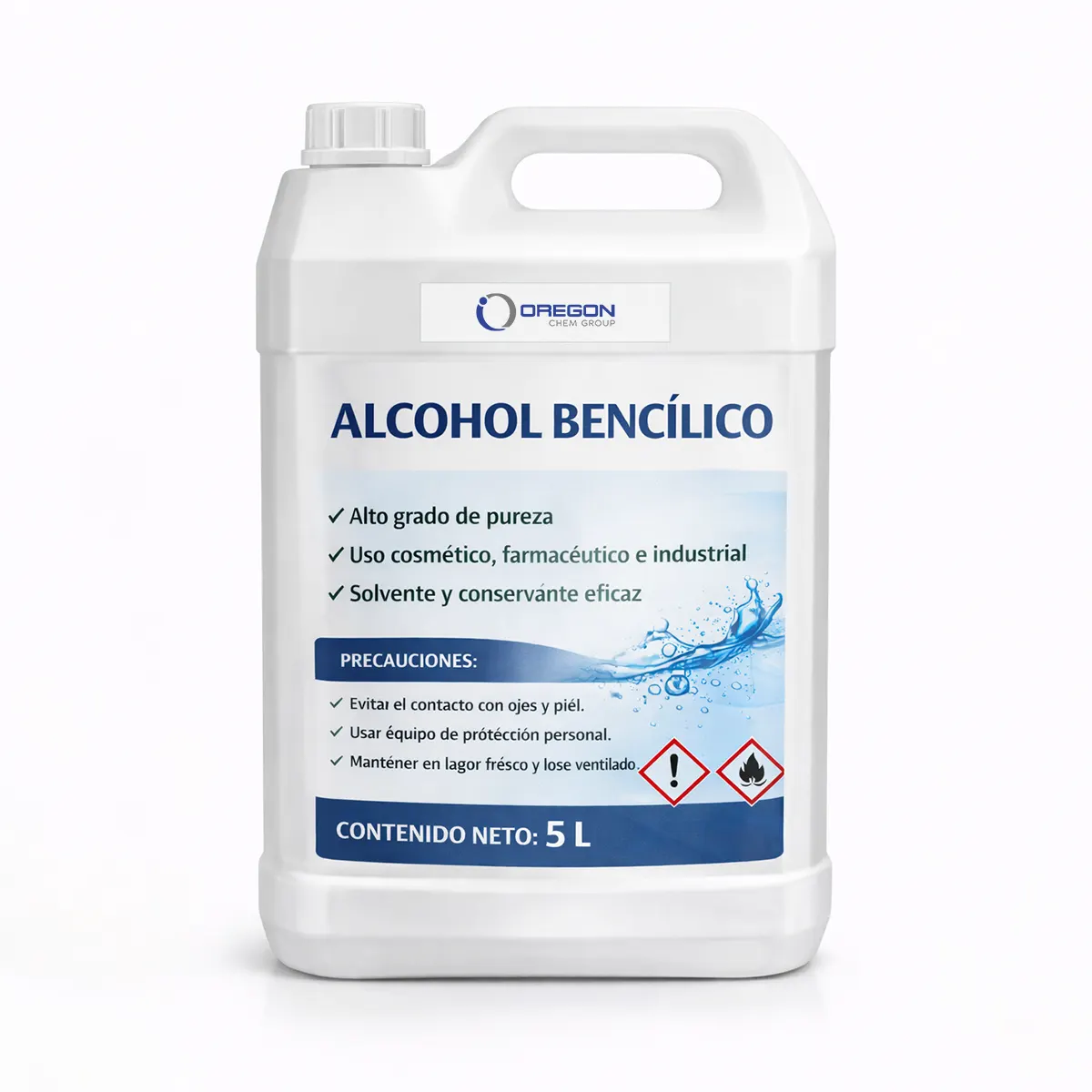 Alcohol Bencílico Industrial 2 Alcohol Bencilico 5 L