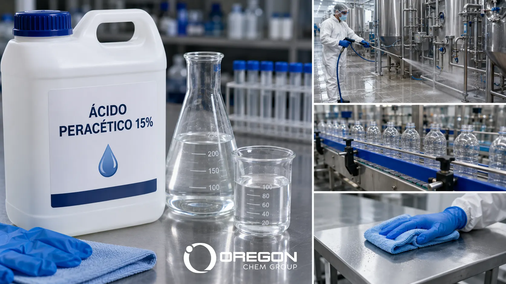 Ácido Peracético 15%: la solución utilizada por industrias que priorizan la higiene y la eficiencia operativa 3 Ácido Peracético